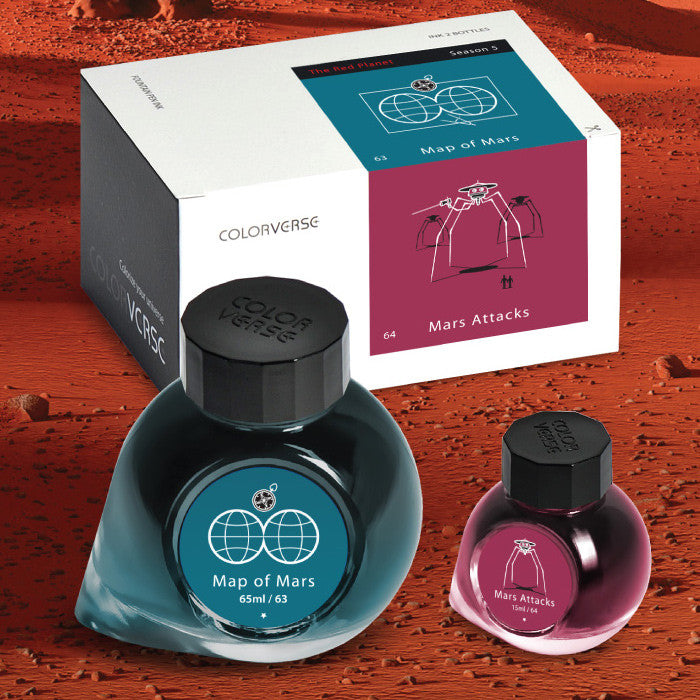 Colorverse The Red Planet 65ml+15ml Ink Set by Colorverse at Cult Pens