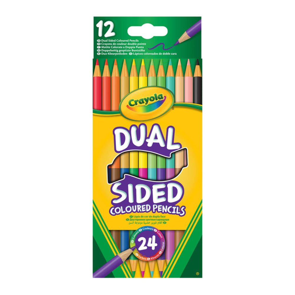 Crayola Dual-Sided Colouring Pencils Set of 12 by Crayola at Cult Pens