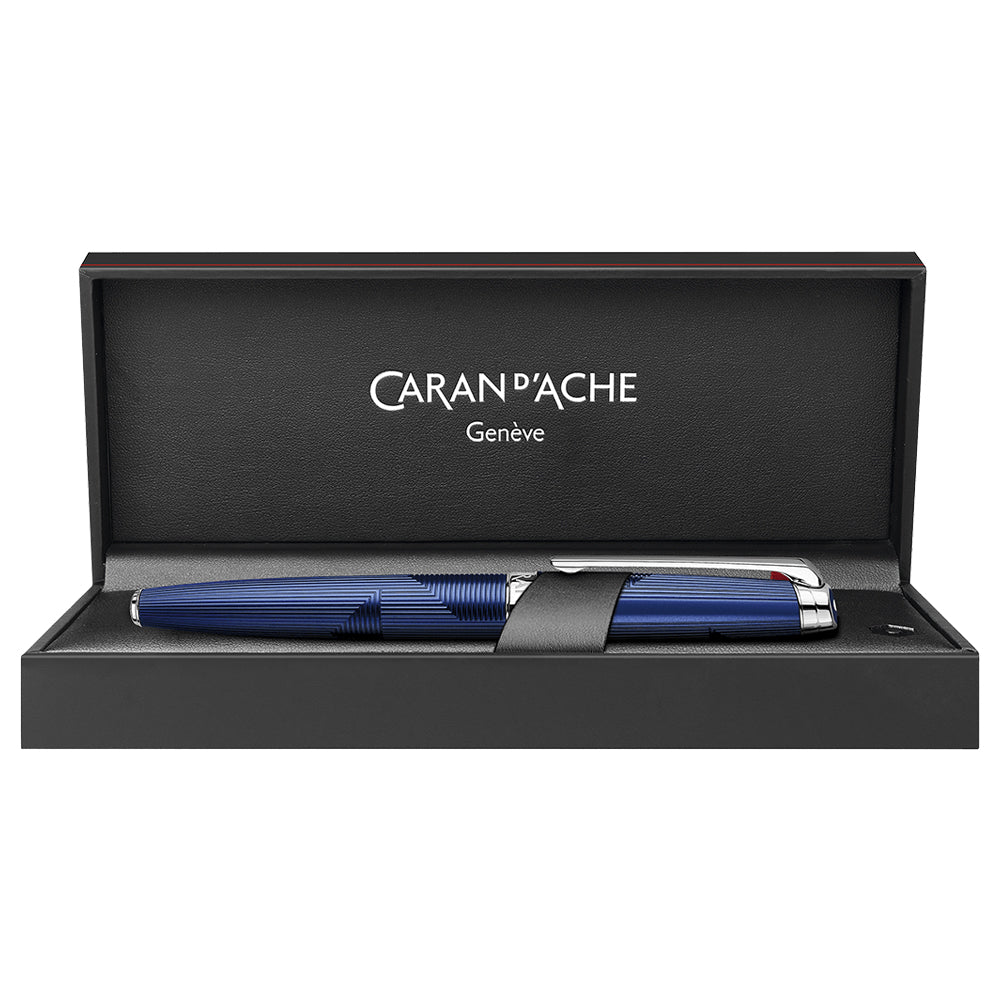 Caran d'Ache Leman Rollerball Pen Bleu Marin by Caran d'Ache at Cult Pens