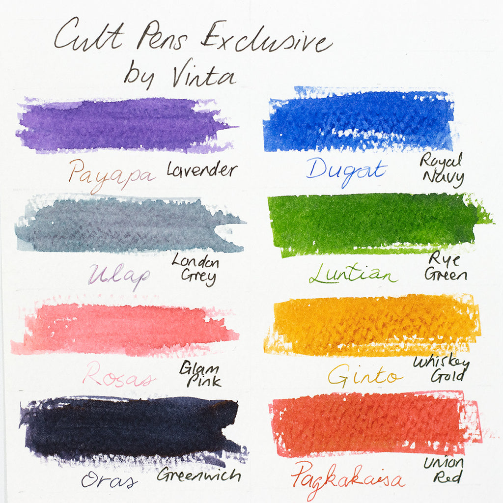 Cult Pens Exclusive Fountain Pen Ink by Vinta 30ml by Vinta at Cult Pens