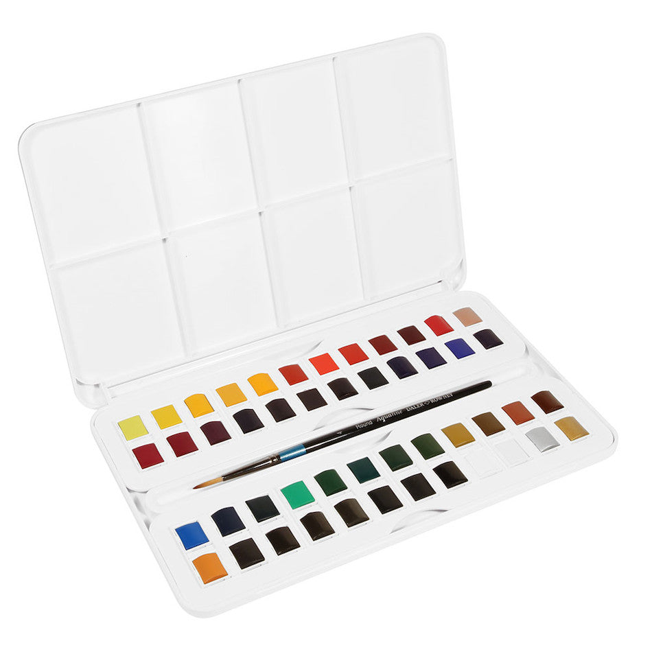 Daler-Rowney Aquafine 48 Half Pan Studio Set by Daler-Rowney at Cult Pens