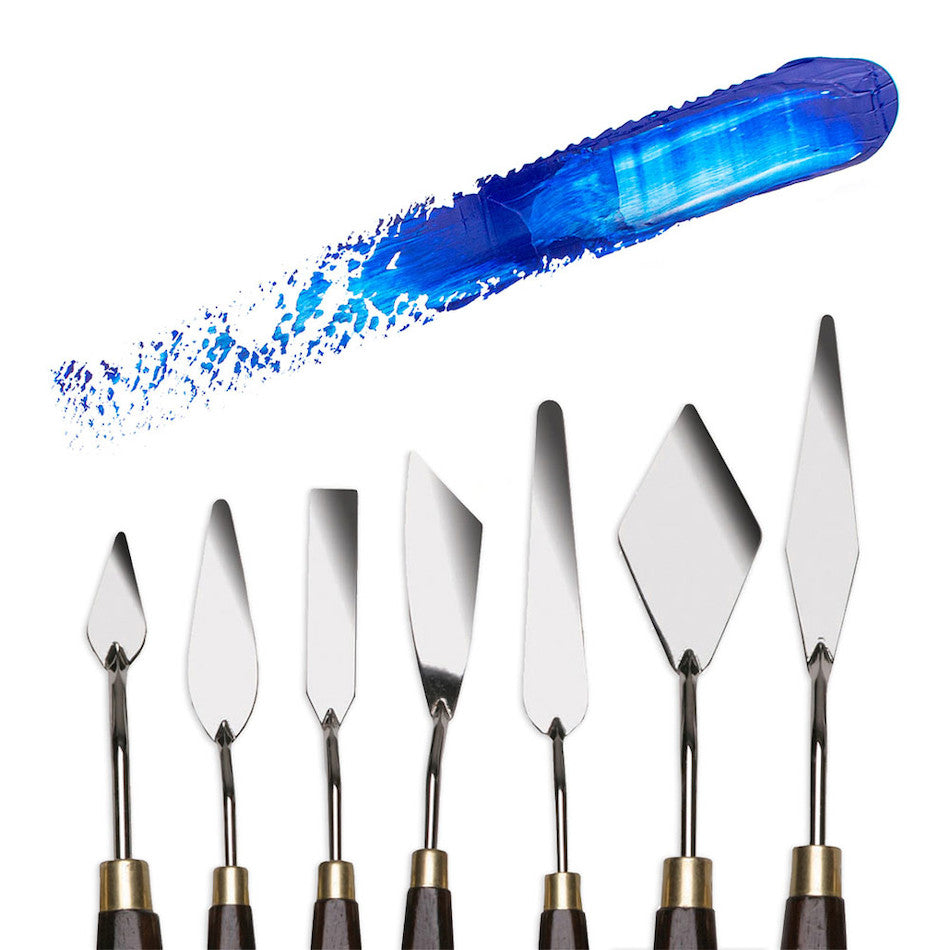 Daler-Rowney System3 Palette Knife Zip Case 7 Pieces by Daler-Rowney at Cult Pens