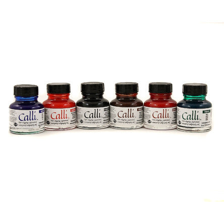 Daler-Rowney Calligraphy Ink 29.5ml Set of 6 by Daler-Rowney at Cult Pens