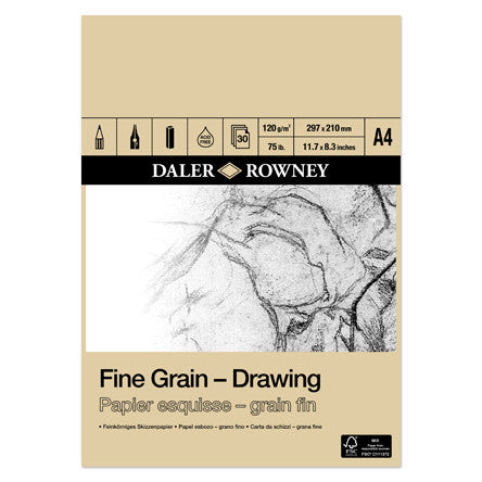 Daler-Rowney Fine Grain Drawing Pad A4 by Daler-Rowney at Cult Pens