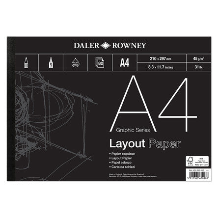 Daler-Rowney Graphic Series Layout Pad A4 by Daler-Rowney at Cult Pens