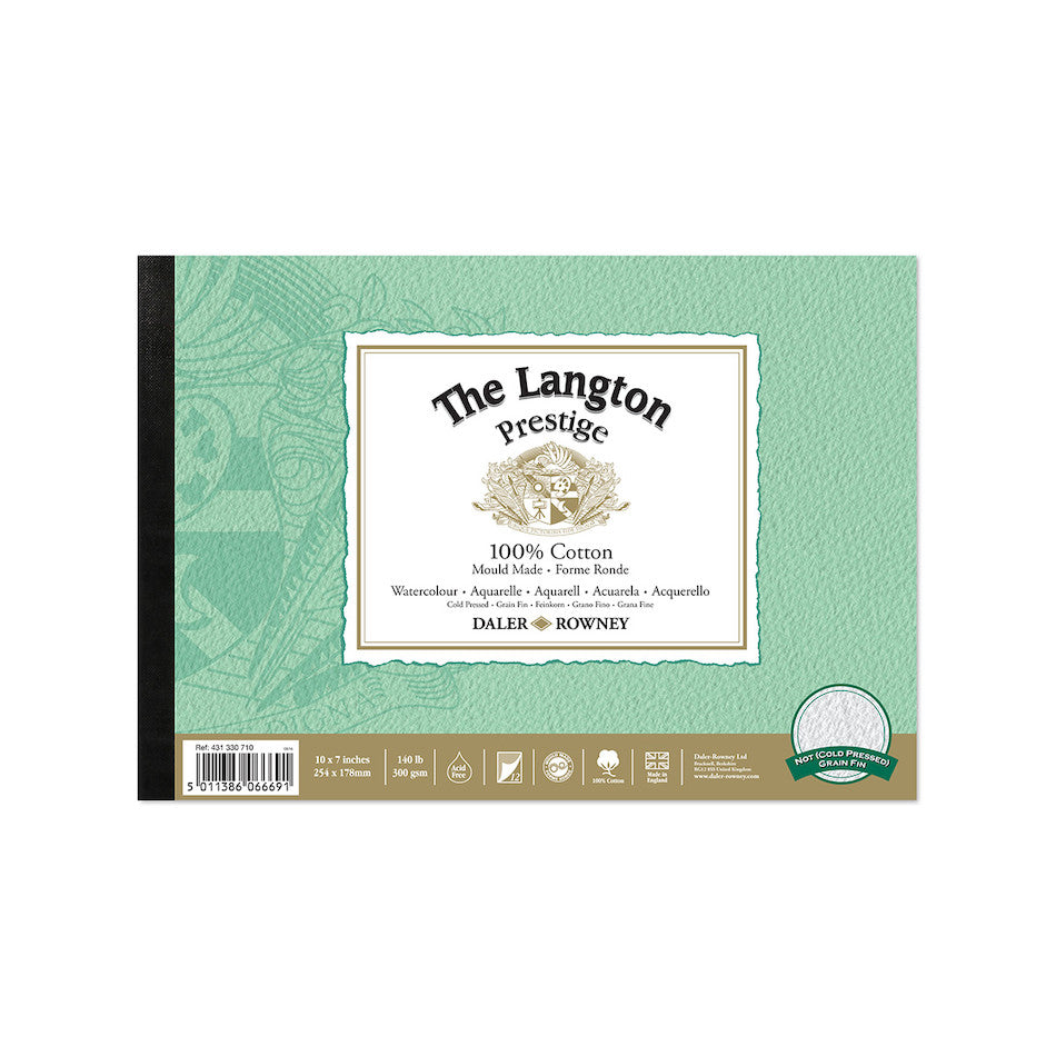 Daler-Rowney Langton Prestige Watercolour Pad CP 10x7 by Daler-Rowney at Cult Pens