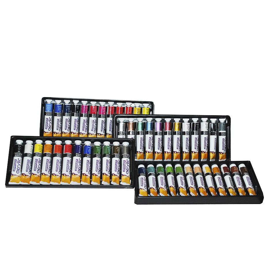 Daler-Rowney Graduate Acrylic Paint 22ml Set of 48 by Daler-Rowney at Cult Pens
