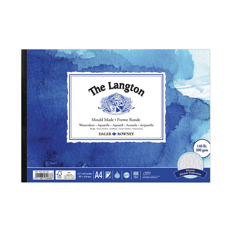 Daler-Rowney The Langton Watercolour Rough Pad A4 by Daler-Rowney at Cult Pens