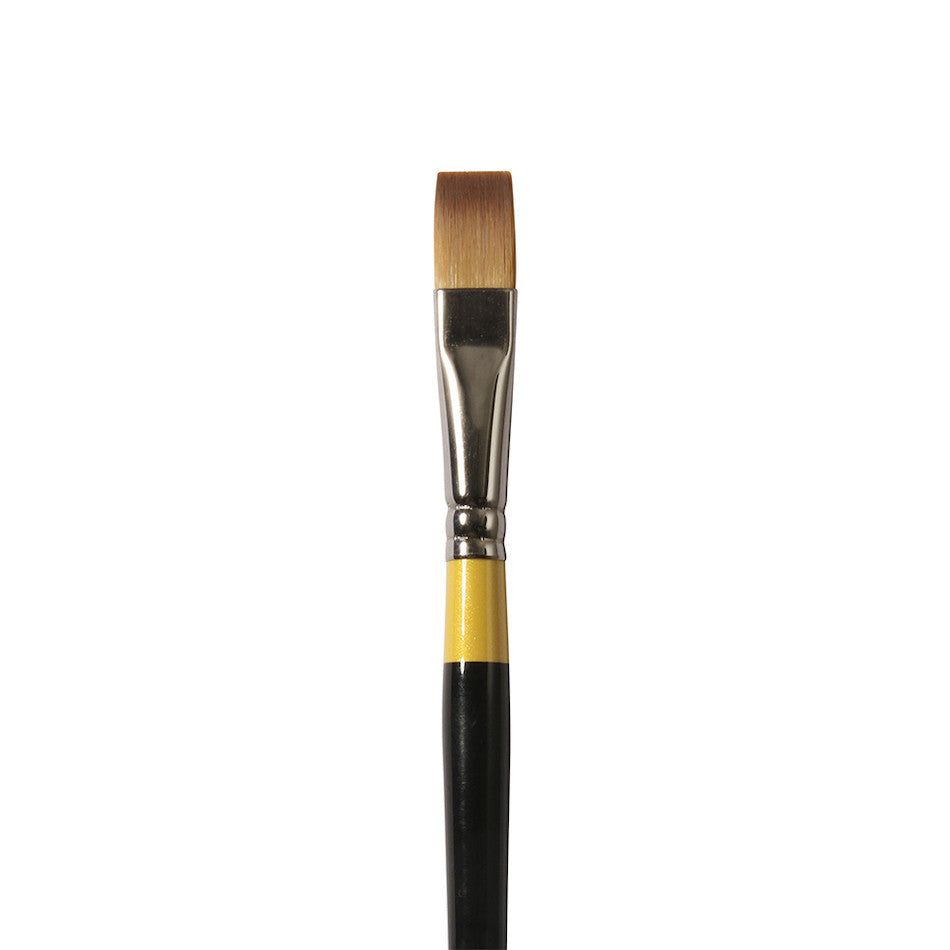Daler-Rowney System3 Acrylic Brush Short Handle Flat SY55-1/2IN by Daler-Rowney at Cult Pens