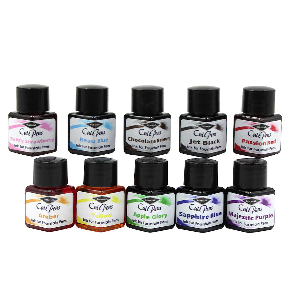 Diamine Ink 12ml Set of 10 Pride Colours by Diamine at Cult Pens