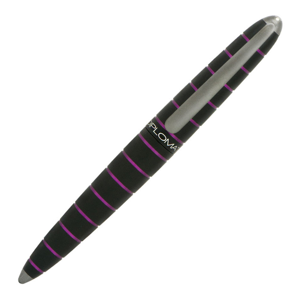 Diplomat Elox Rollerball Pen Ring Black/Purple by Diplomat at Cult Pens