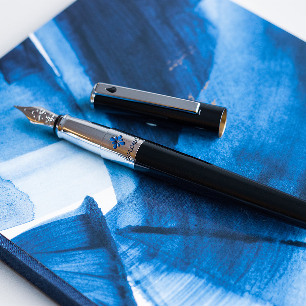 Diplomat CLR Fountain Pen Black Lacquer by Diplomat at Cult Pens