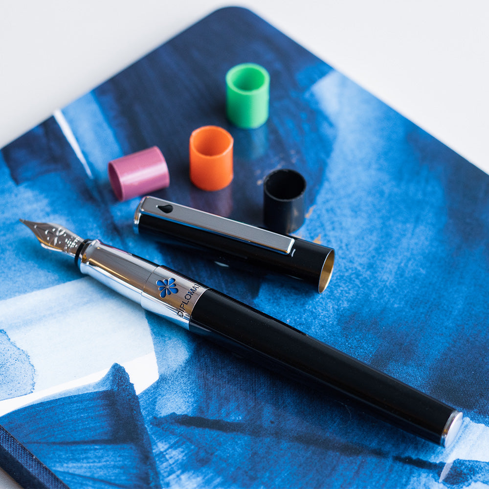Diplomat CLR Fountain Pen Black Lacquer by Diplomat at Cult Pens