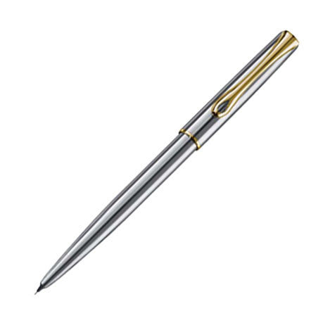 Diplomat Traveller Pencil Stainless-Steel Gold Trim by Diplomat at Cult Pens