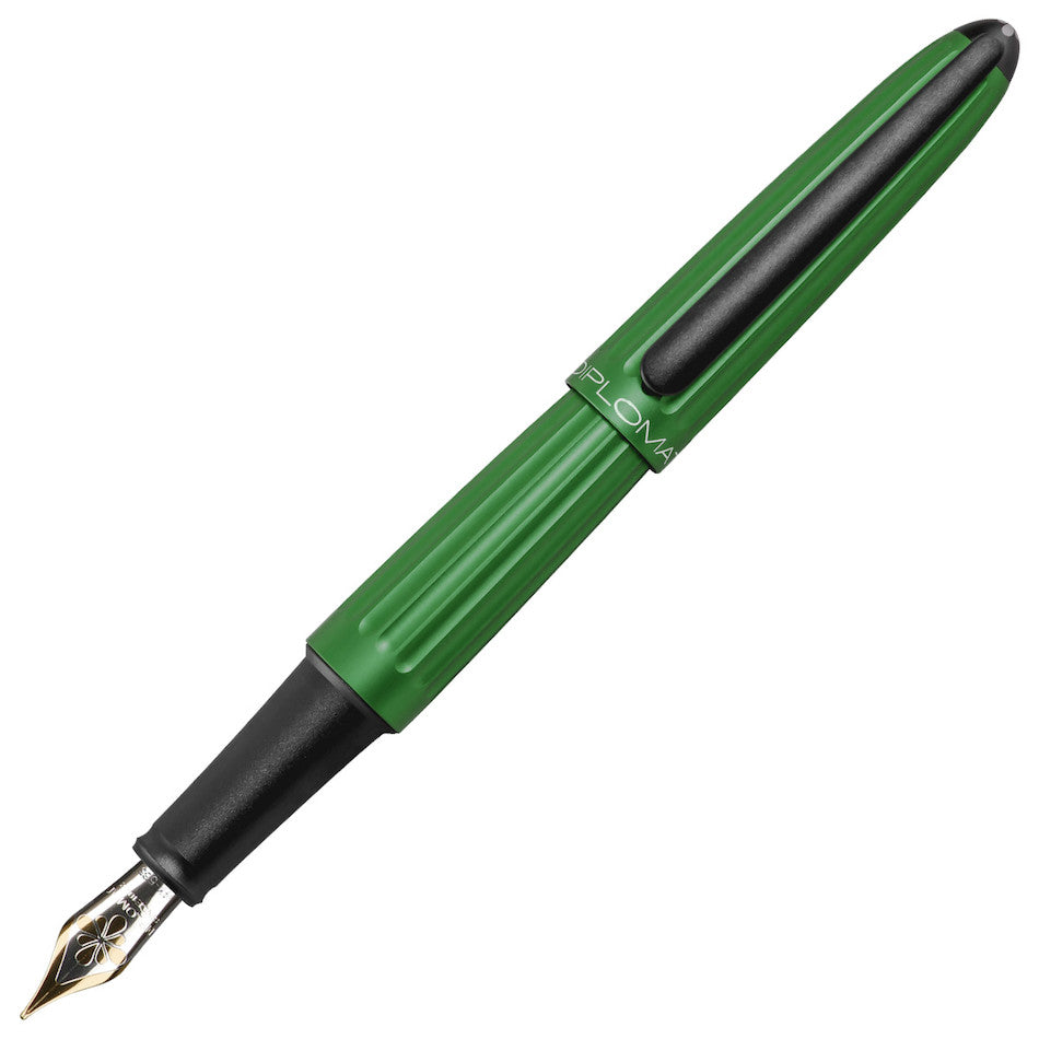 Diplomat Aero Fountain Pen Green 14kt Gold Nib by Diplomat at Cult Pens