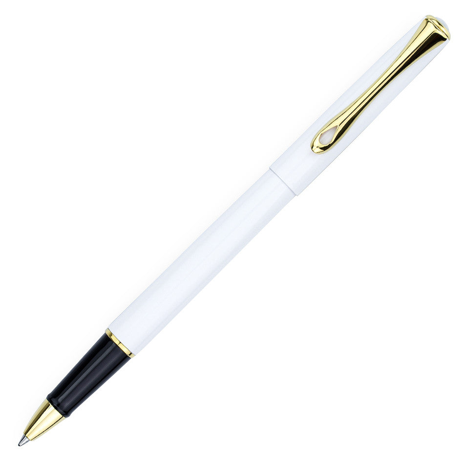 Diplomat Traveller Rollerball Pen Snowwhite Gold by Diplomat at Cult Pens
