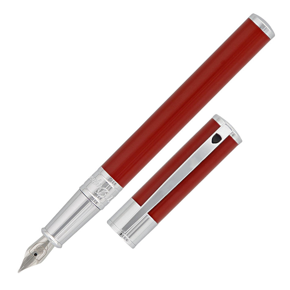 S.T. Dupont D-Initial Fountain Pen Red by S.T. Dupont at Cult Pens