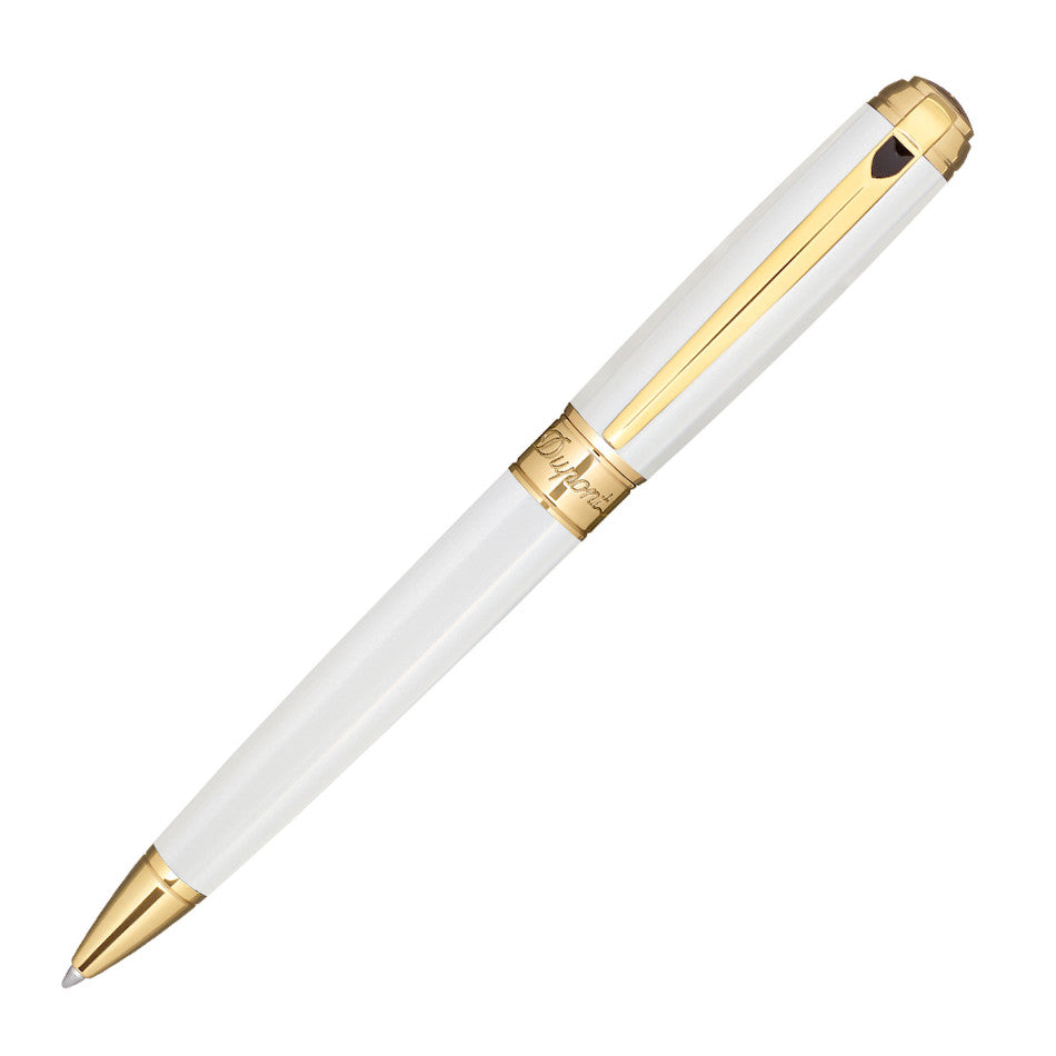 S.T. Dupont Line D Medium Ballpoint Pen Pearl White by S.T. Dupont at Cult Pens
