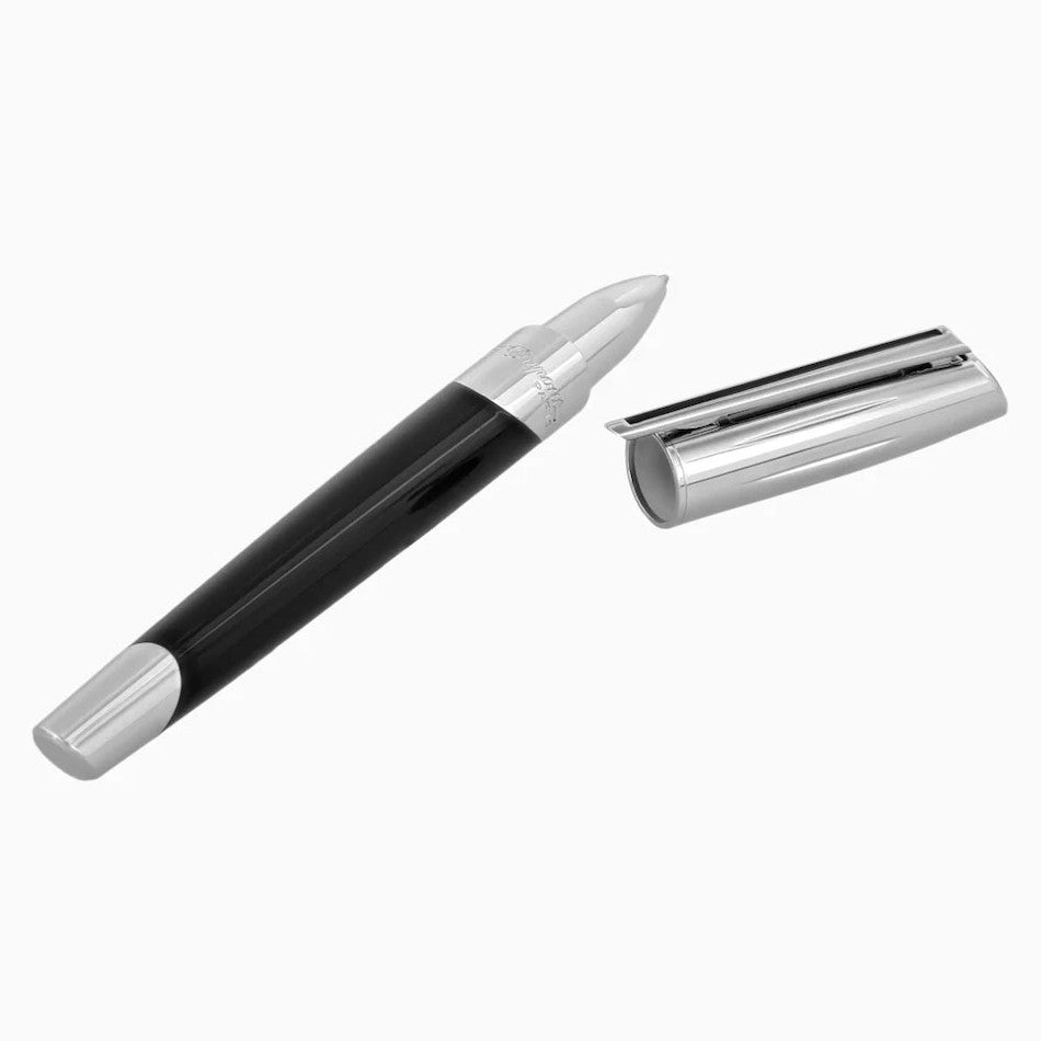 S.T. Dupont Defi Millennium Rollerball Pen Silver/Black by S.T. Dupont at Cult Pens