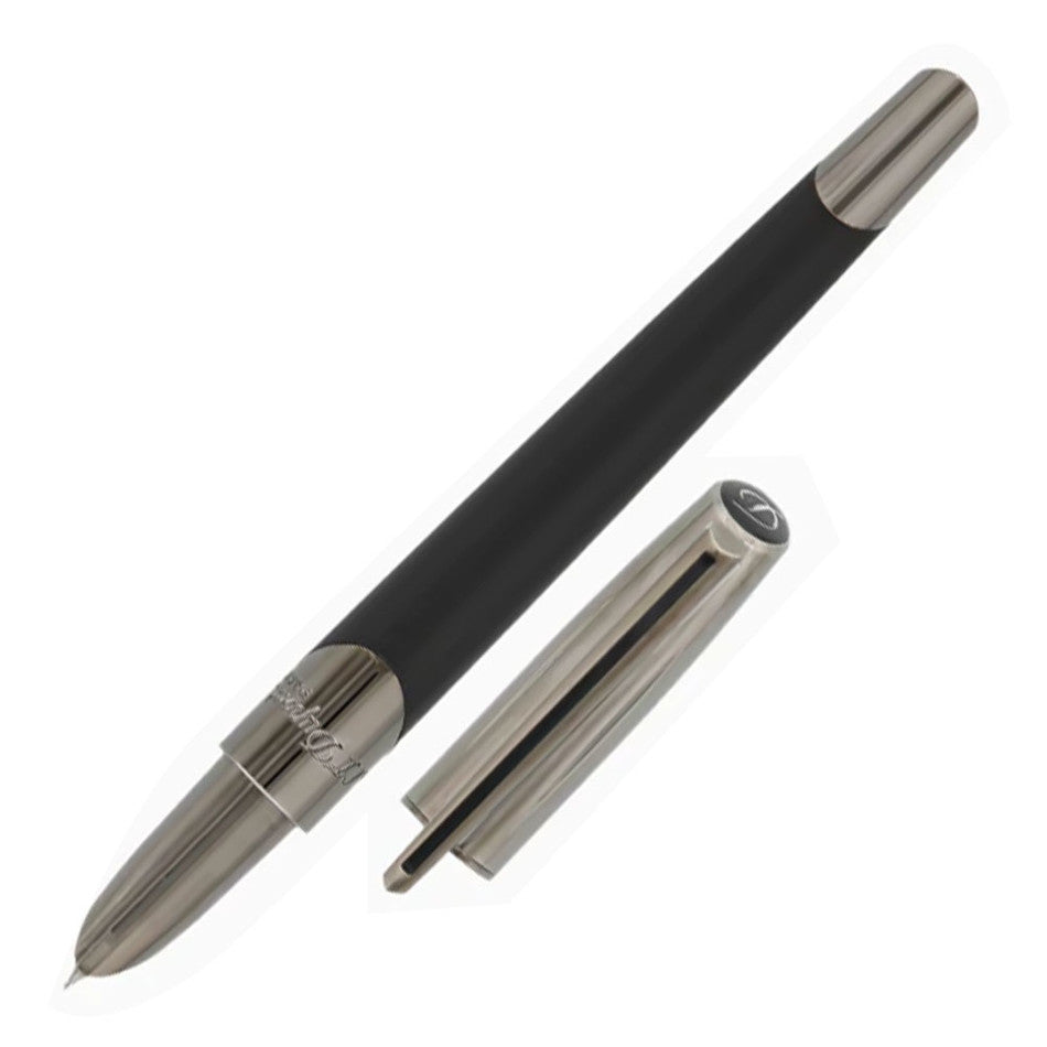 S.T. Dupont Defi Millennium Fountain Pen Gunmetal by S.T. Dupont at Cult Pens