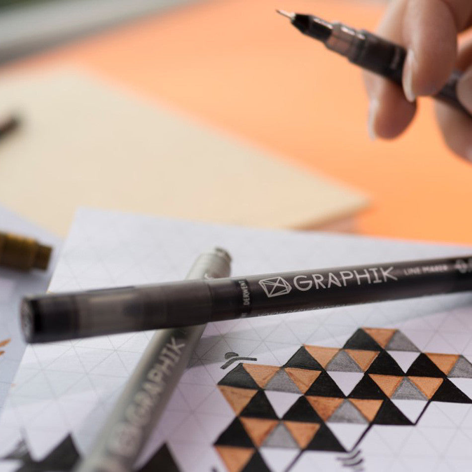 Derwent Line Maker Drawing Pen Black by Derwent at Cult Pens