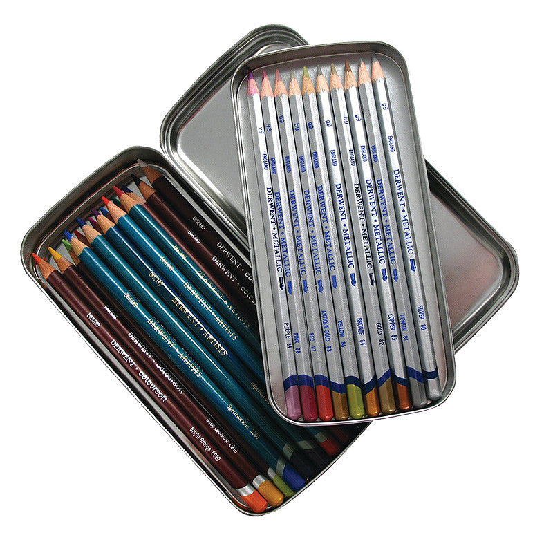 Derwent Pencil Tin Double Layer by Derwent at Cult Pens