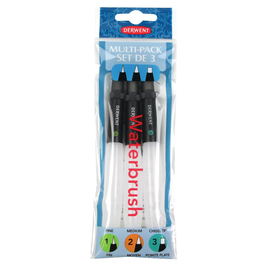 Derwent Waterbrush Set of 3 by Derwent at Cult Pens