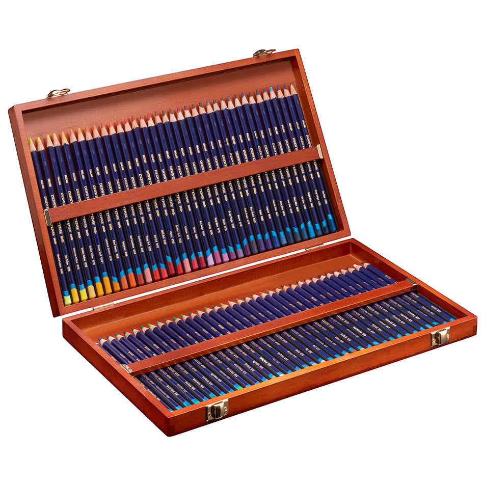 Derwent Inktense Coloured Pencils Wooden Box of 72 by Derwent at Cult Pens