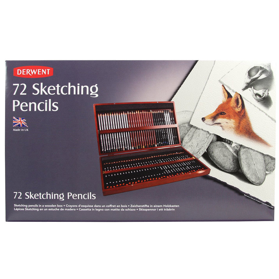 Derwent Sketching Pencil Wooden Box of 72 by Derwent at Cult Pens