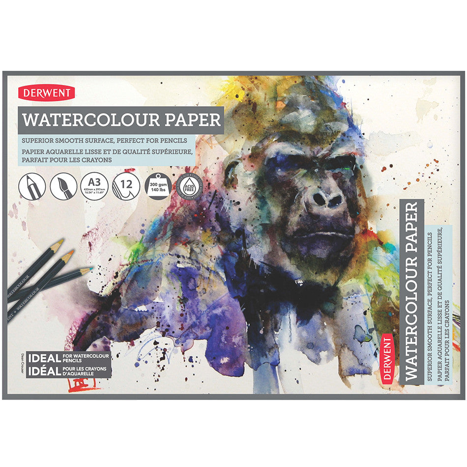 Derwent Watercolour Pad A3 by Derwent at Cult Pens