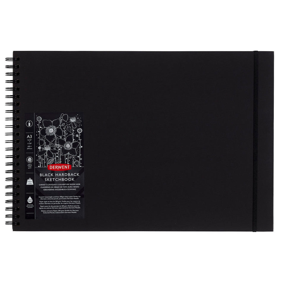 Derwent Black Book Sketchbook A3 Landscape by Derwent at Cult Pens