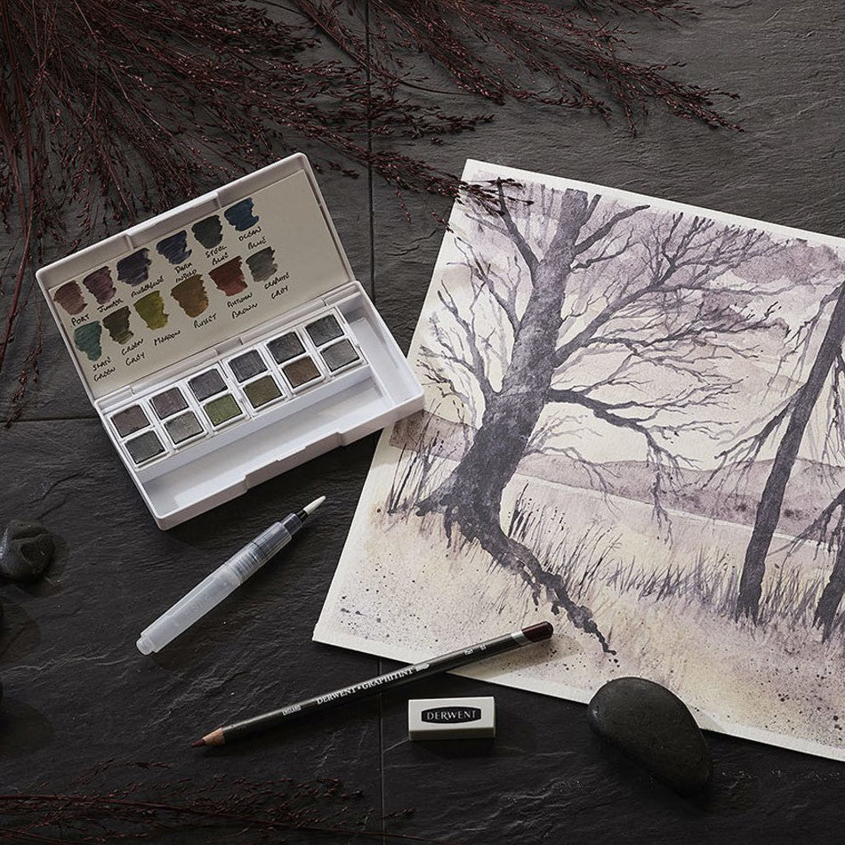 Derwent Graphitint Paint Pan Travel Set by Derwent at Cult Pens
