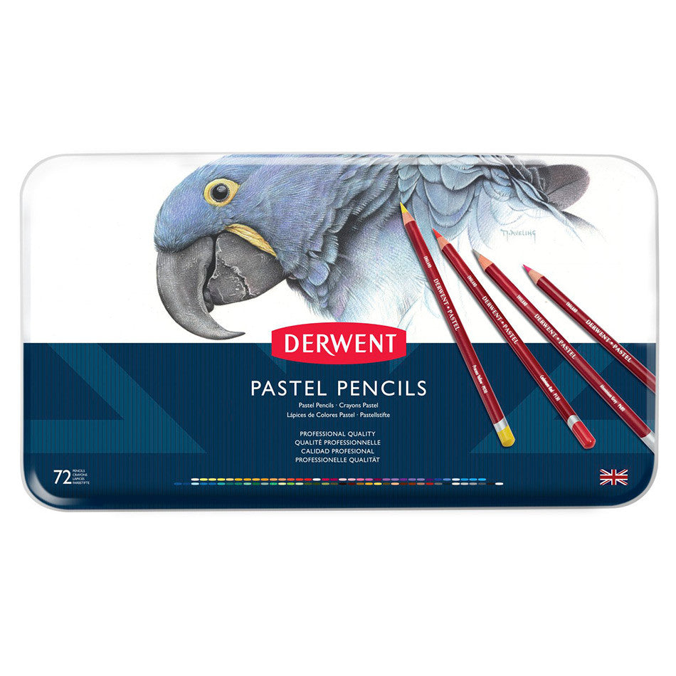 Derwent Pastel Pencil Tin of 72 by Derwent at Cult Pens