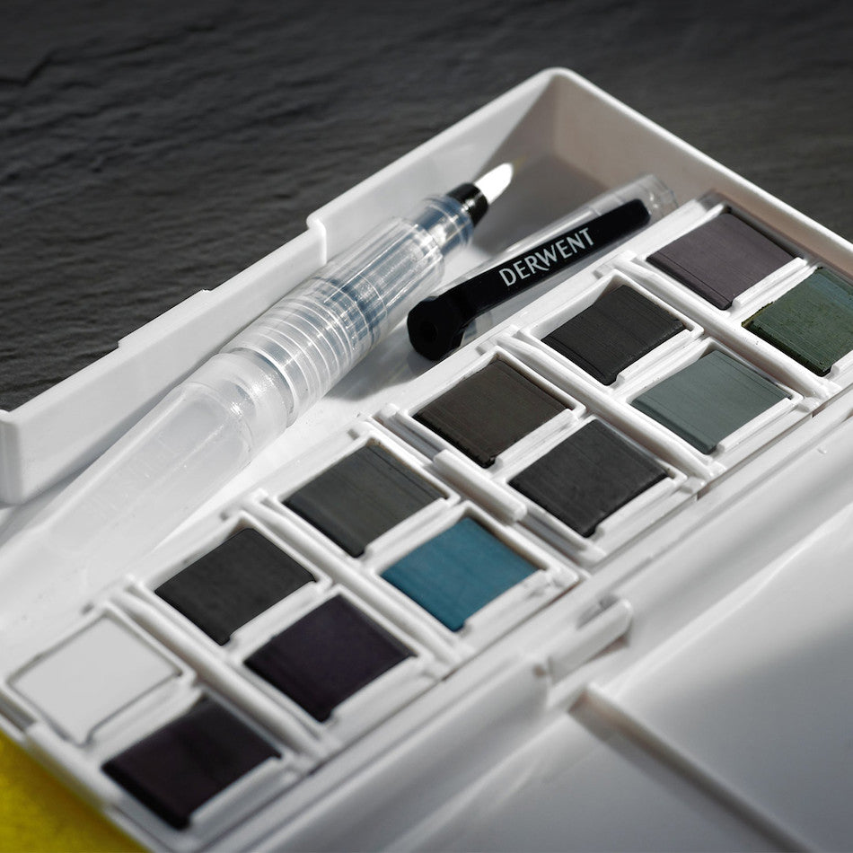 Derwent Tinted Charcoal Paint Pan Set by Derwent at Cult Pens