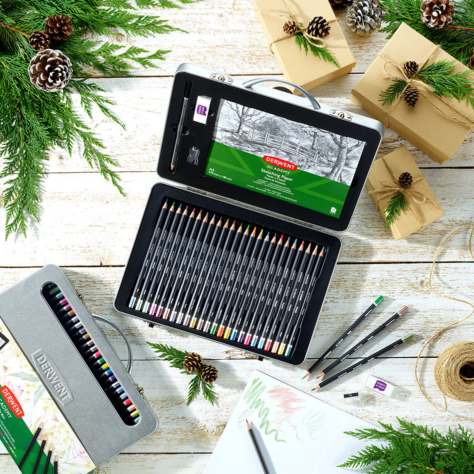 Derwent Academy Neon Pencil Carry Tin by Derwent at Cult Pens