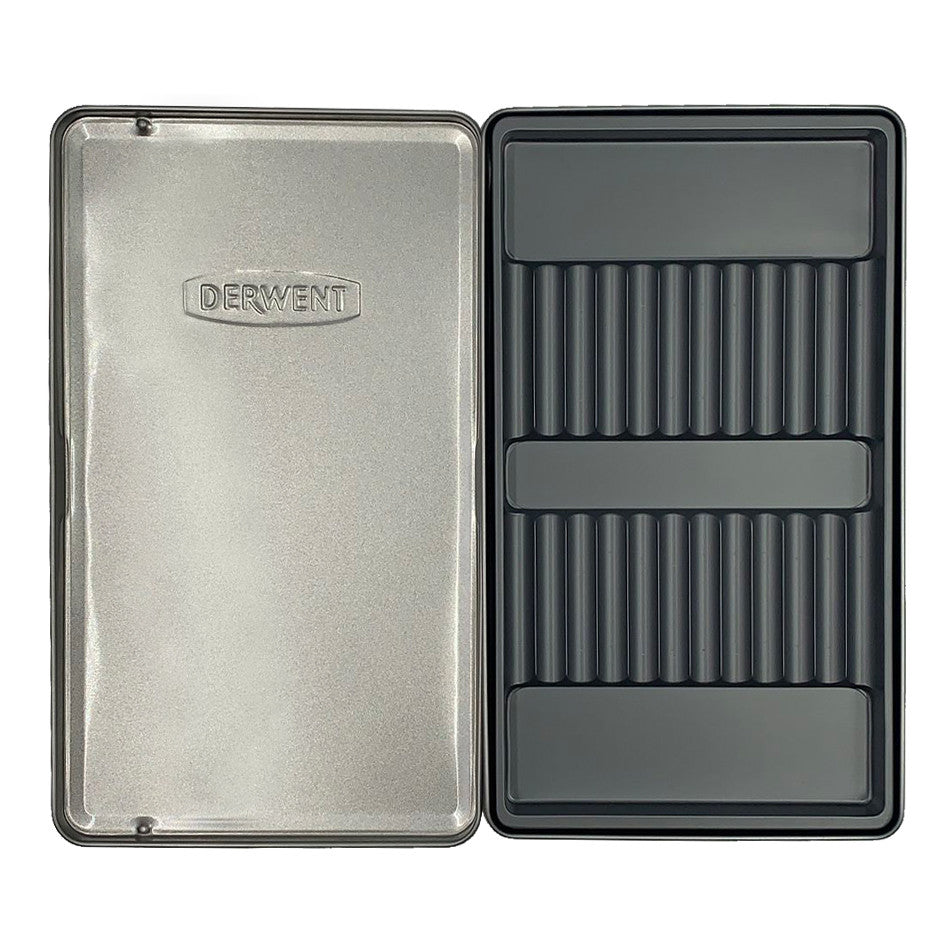 Derwent Silver Tin for 12 Pencils by Derwent at Cult Pens
