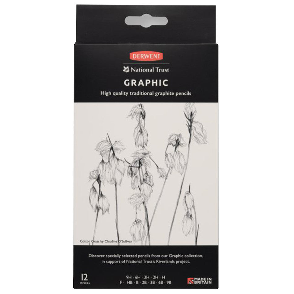 Derwent National Trust Sketching Graphite Pencil Tin of 6 by Derwent at Cult Pens