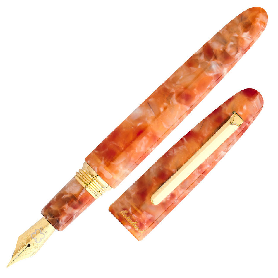 Esterbrook Estie Oversize Fountain Pen Petrified Forest with Gold Trim by Esterbrook at Cult Pens