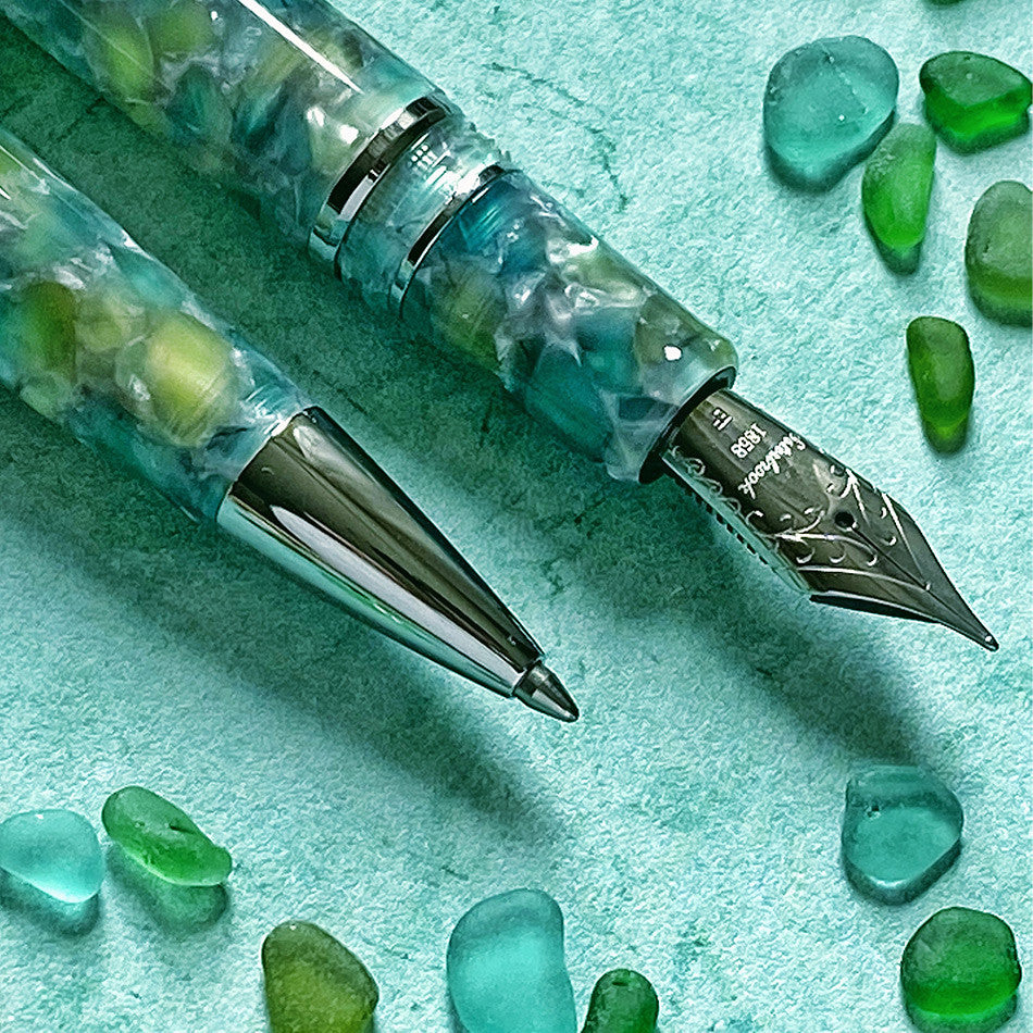 Esterbrook Estie Fountain Pen Sea Glass with Palladium Trim by Esterbrook at Cult Pens