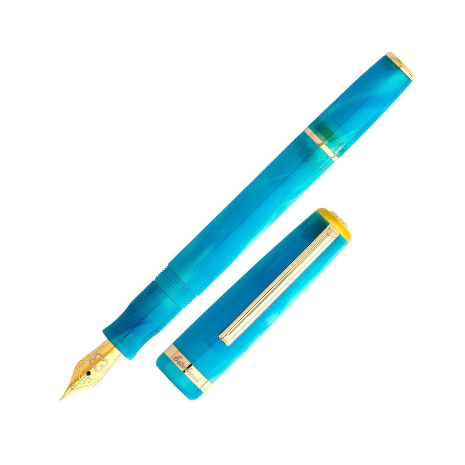 Esterbrook JR Pocket Fountain Pen Blue Breeze Custom Scribe Nib by Esterbrook at Cult Pens