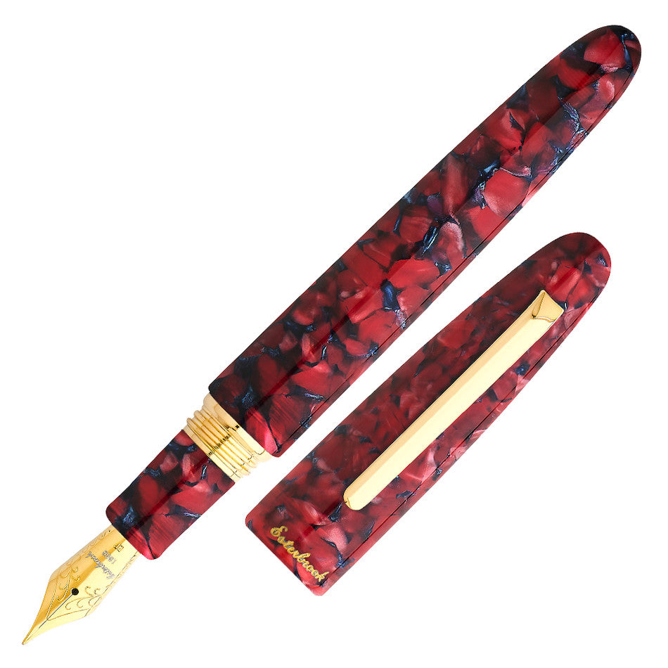 Esterbrook Estie Oversize Fountain Pen Scarlet With Gold Trim by Esterbrook at Cult Pens