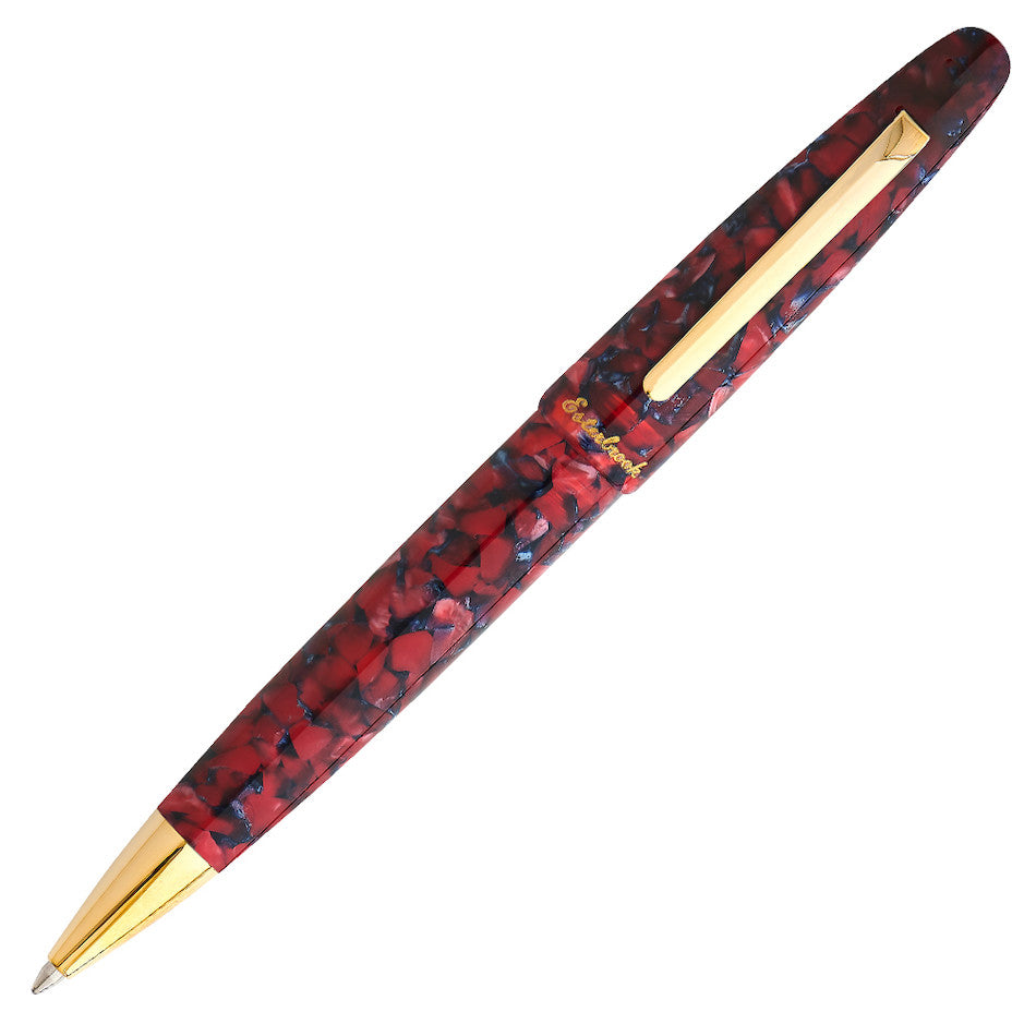 Esterbrook Estie Ballpoint Pen Scarlet With Gold Trim by Esterbrook at Cult Pens