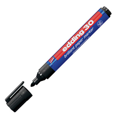 edding 30 Brilliant Paper Marker Pen Bullet by edding at Cult Pens