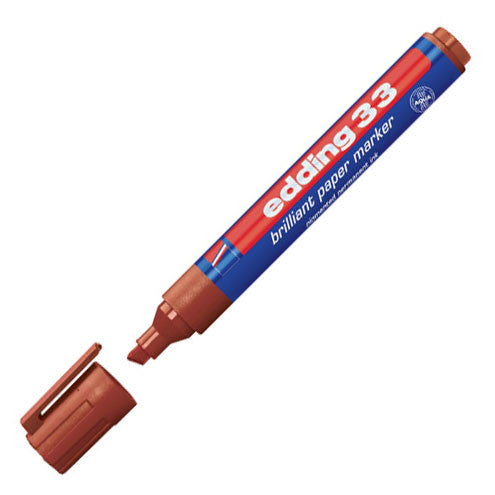 edding 33 Brilliant Paper Marker Pen Chisel by edding at Cult Pens