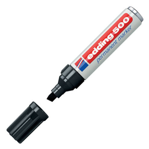 edding 500 Permanent Marker Pen Chisel by edding at Cult Pens