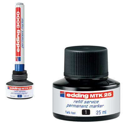 edding MTK25 Permanent Ink Refill Station 25ml by edding at Cult Pens