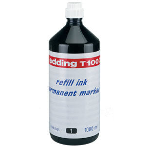 edding T1000 Permanent Refill Ink 1000ml by edding at Cult Pens