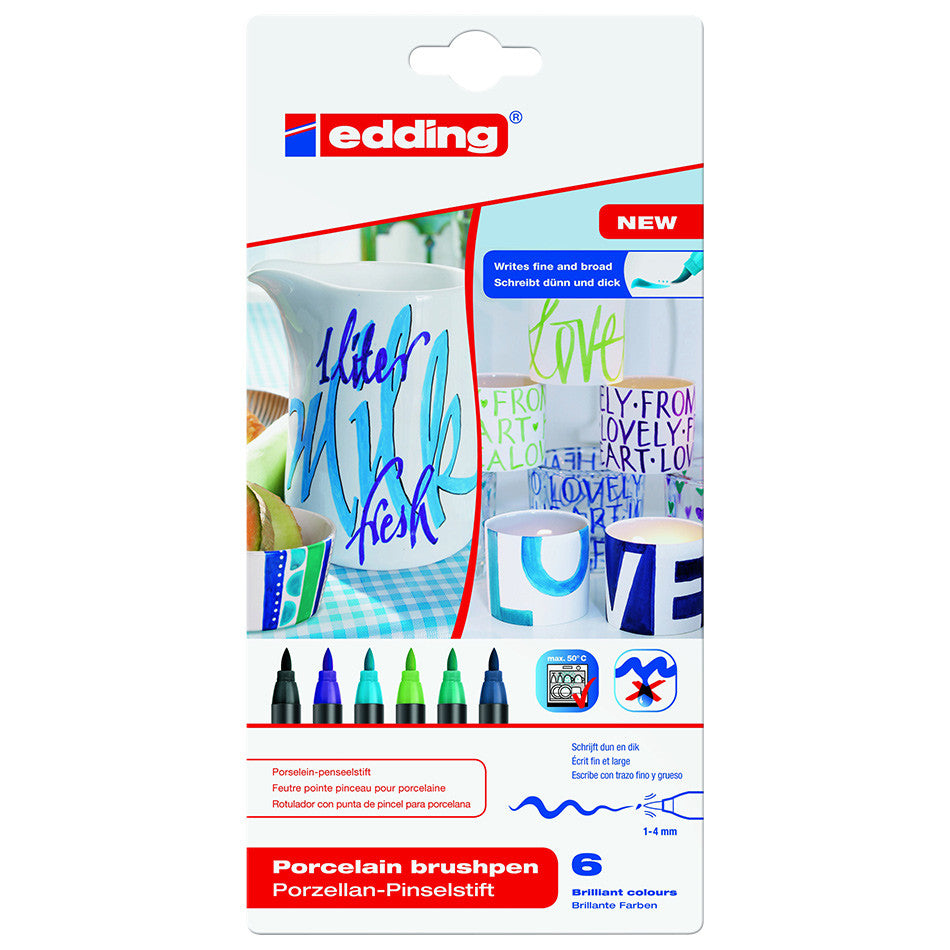 edding 4200 Porcelain Brush Pen Set by edding at Cult Pens