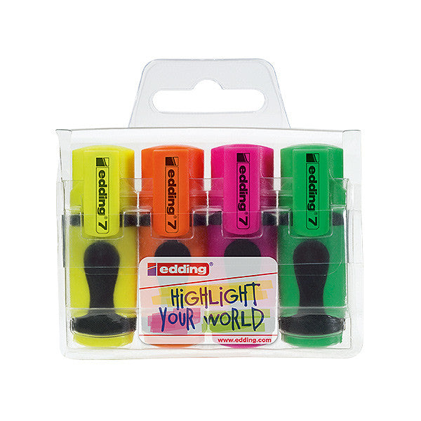 edding 7 Mini Highlighter 4 Pack by edding at Cult Pens