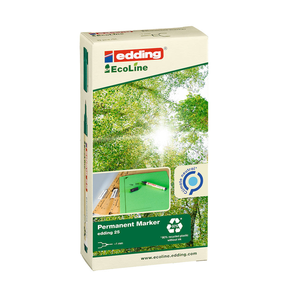edding EcoLine 25 Permanent Marker Set of 4 by edding at Cult Pens